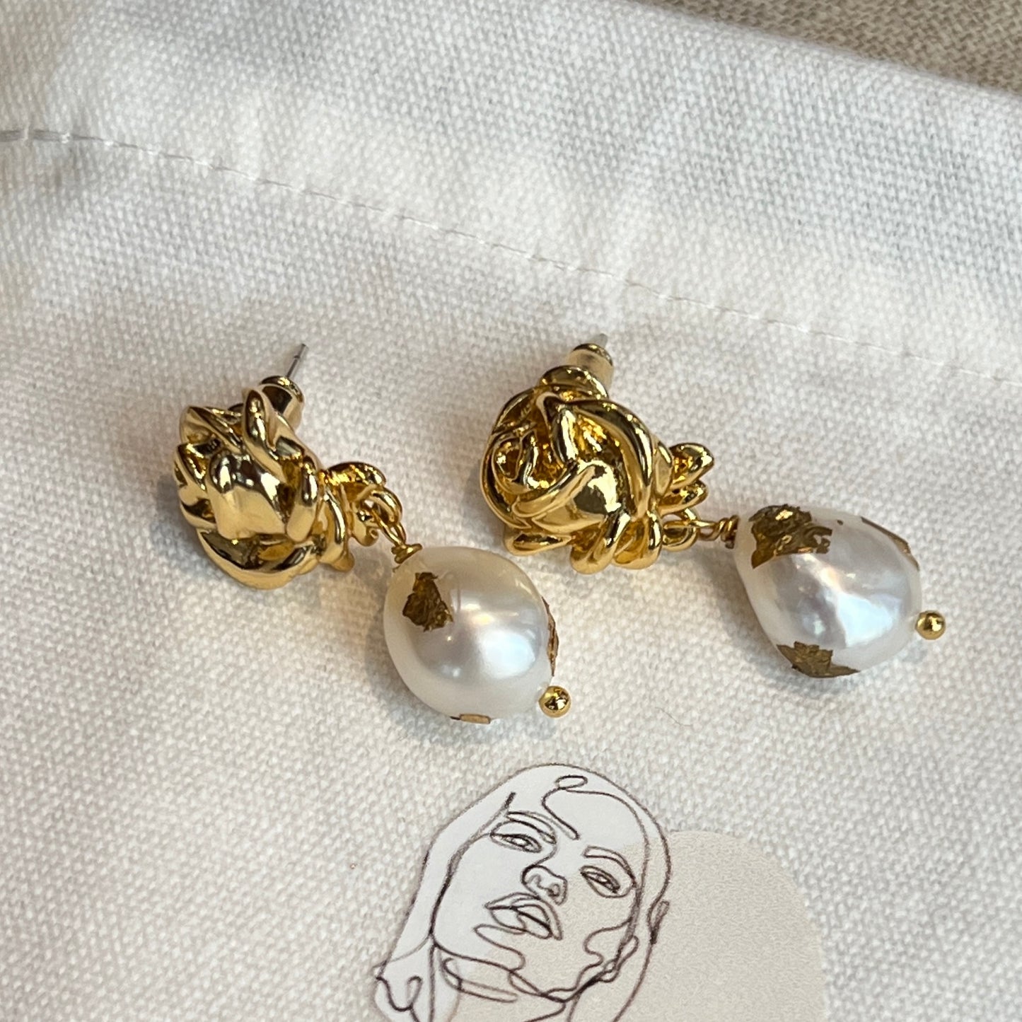 Earrings Rose