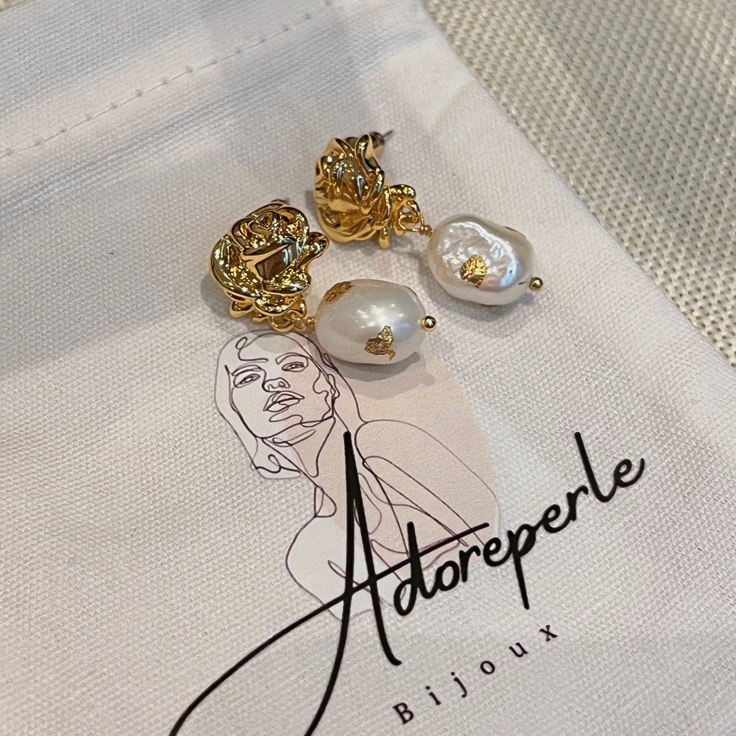 Earrings Rose