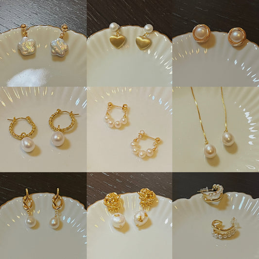 Collection Ephémère - Boucles d'oreilles perles