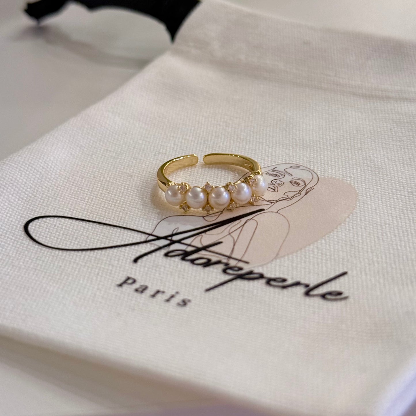 The Marais Collection — Pearl rings