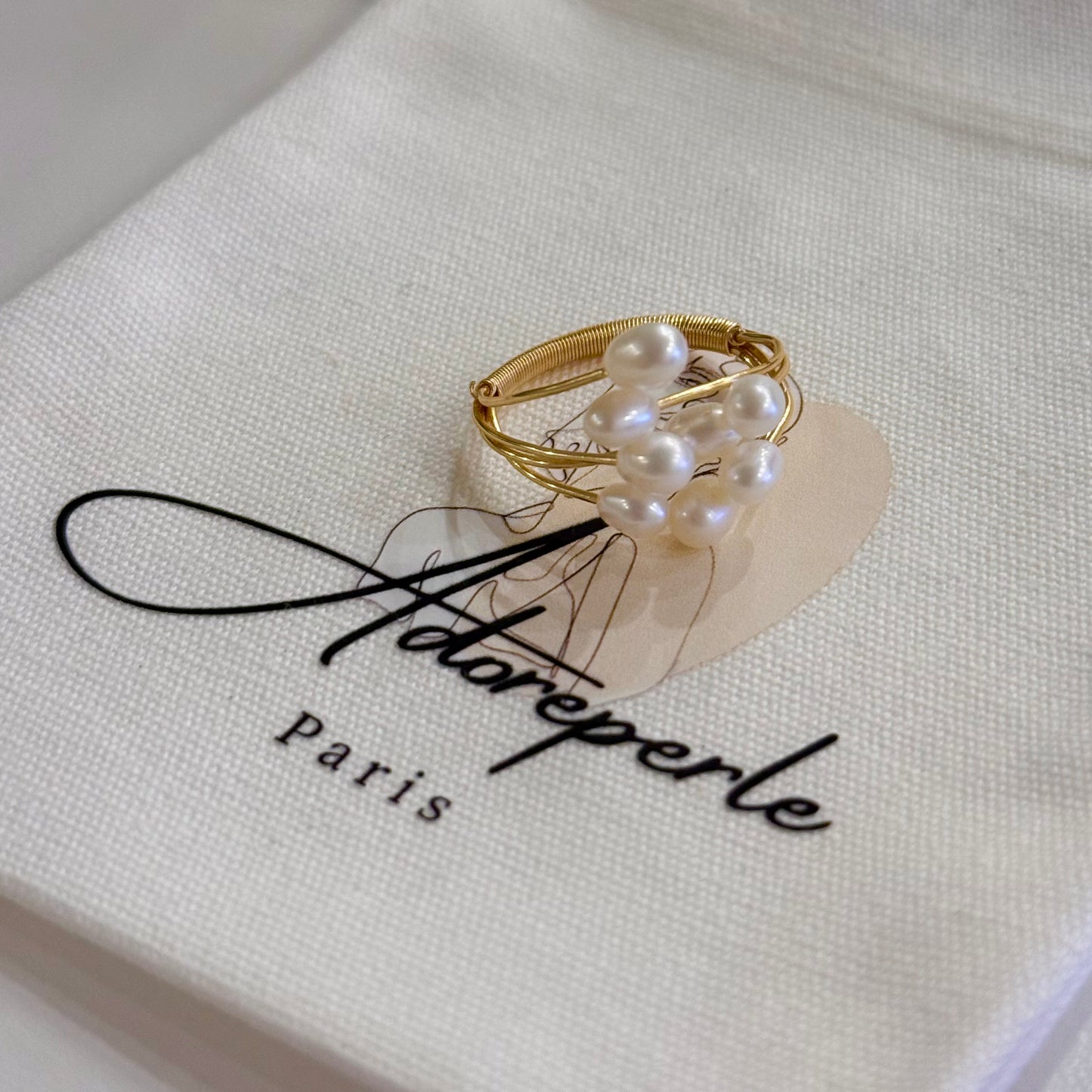 The Marais Collection — Pearl rings
