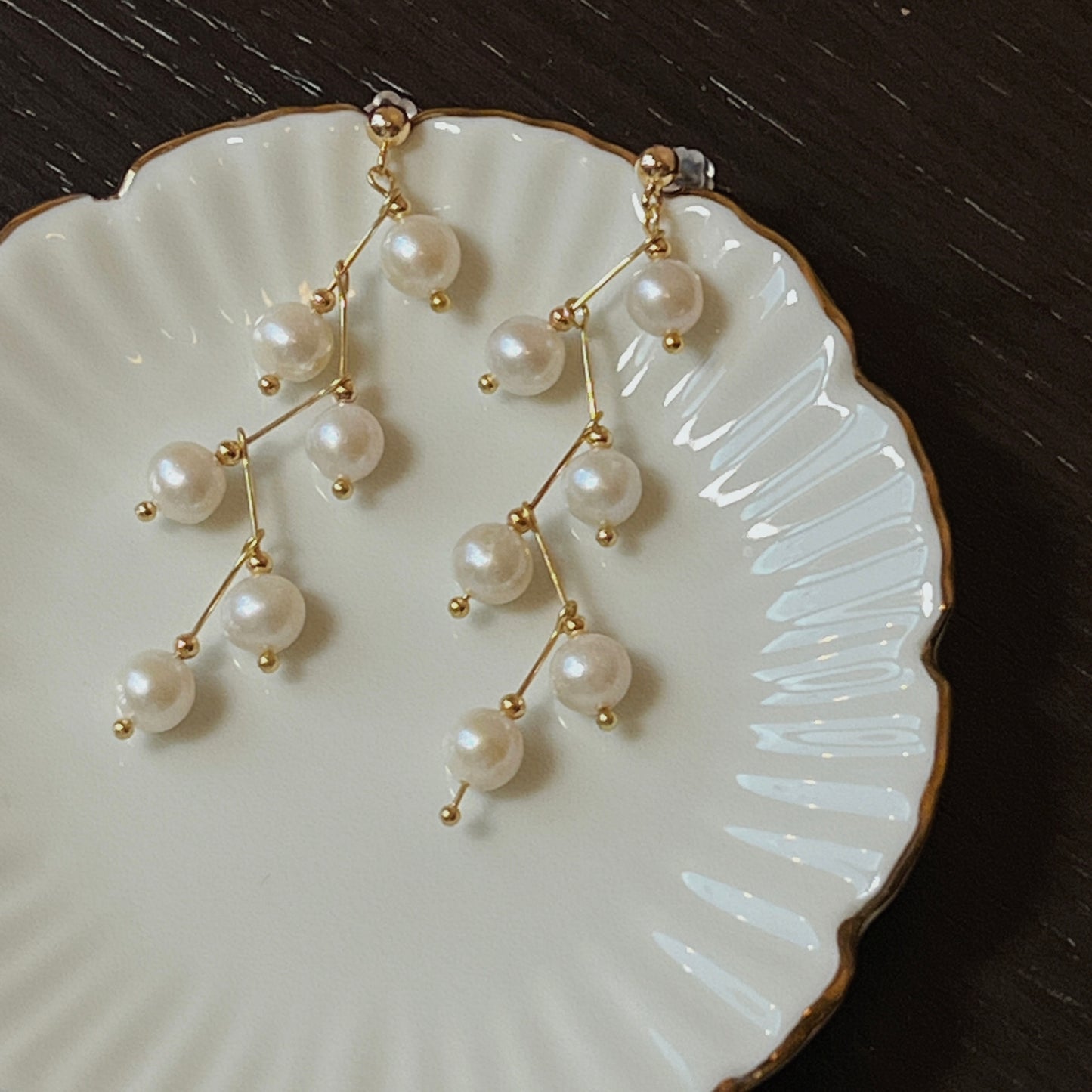 Collection Ephemeral - Pearl earrings