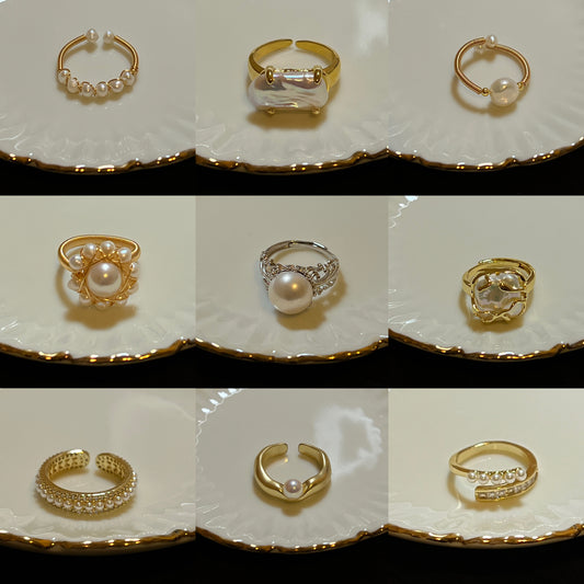 Collection Ephemeral - Pearl rings